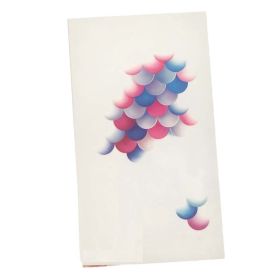 5 Sheets Deep Sea Mermaid Scales Temporary Tattoo Stickers Colorful Mini Gradient Fish Scale Fake Tattoos - Default