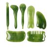 7 Pieces Gua Sha Massage Board Set for Anti-Aging and Relaxation Scraping Tools - A