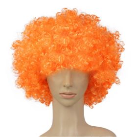 Colorful Clown Costume Wig - Multicolored Clown Wig Costume Accessories for Kids and Adults - Orange