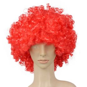 Colorful Clown Costume Wig - Multicolored Clown Wig Costume Accessories for Kids and Adults - Red