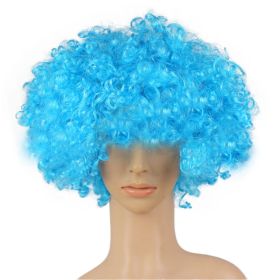Colorful Clown Costume Wig - Multicolored Clown Wig Costume Accessories for Kids and Adults - Light blue