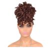 Afro Puff Drawstring Ponytail Synthetic Curly Hair Ponytail Extension Large Size Hair Bun Clip Hair Extensions,Dark Brown - Default