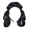 Chinese Traditional Costume Accessory Hairpiece Women Wig Han Chinese Clothing Updo Headband Black Hair Bun - Default