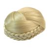 Braided Beige Hair Bun Hair Piece Updo Braided Hairpiece Hair Clip Women Girls Wig Party Wedding Dancing Hairdos - Default