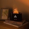 Drop Shipping Flame Humidifier Aroma Diffusers Machine Home Bedroom Silent Essential Oil Flame Aroma Diffuser - Black