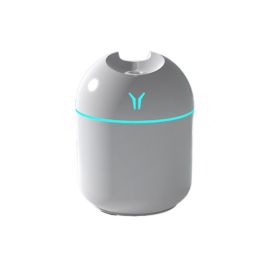 250ML Mini Ultrasonic Air Humidifier Romantic Light USB Essential Oil Diffuser Car Purifier Aroma Anion Mist Maker With LED Lamp - White