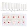 500pcs/Box Natural Style Nail Capsules Artificial Tips Full Cover Nails French Manicure False Nail for Beauty Salon Women - Nature