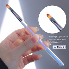 1 piece Nail shop professional brush manicure Japanese-style aurora light therapy pen manicure painting halo dye hook line pull line pen - GJ0536-04