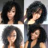 Women Fashion African Black Short Curly Wavy Hair Heat Resistant Wig Hairpiece - Black