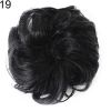 Women Hair Bun Extension Wavy Curly Messy Donut Chignons Wig Hairpiece - 19