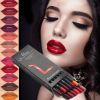 12Pcs Professional Waterproof Lipliner Pencil Smooth Natural Lip Liner Pen Lip Long Lasting Moisturizer Cosmetic Makeup - 12Pcs