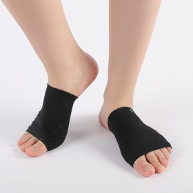 Elastic Fabric Arch Pad Foot Care Soft Shock Absorbing Bandage Arch Socks - A