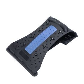 Home lumbar spine cervical support neck traction device - Blue - English