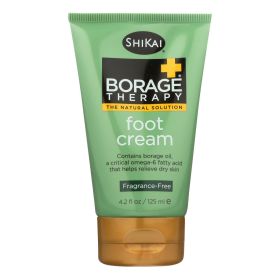 Shikai Borage Therapy Foot Cream Unscented - 4.2 Fl Oz - Default