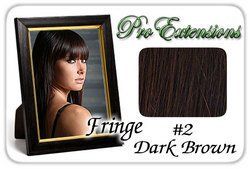 #2 Dark Brown Pro Fringe Clip In Bangs - PRFR-2