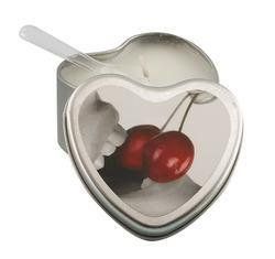 Edible Heart Candle - Cherry - EBHSCK001