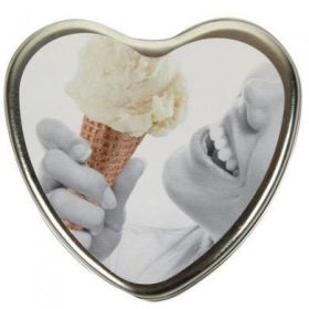 Edible Heart Candle - Vanilla - EBHSCK002