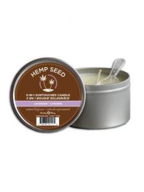 3 In 1 Suntouched Round Massage Oil Candle Lavender - EBHSC017