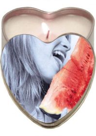 Edible Heart Candle - Watermelon - EBHSCK004