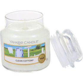 YANKEE CANDLE by Yankee Candle CLEAN COTTON SCENTED SMALL JAR 3.6 OZ - YANKEE CANDLE