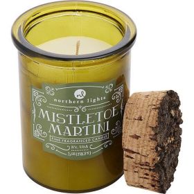 MISTLETOE MARTINI SCENTED by SPIRIT JAR CANDLE - 5 OZ. BURNS APPROX. 35 HRS. - MISTLETOE MARTINI SCENTED