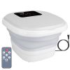 Collapsible Foot Spa Massager Electric Foot Soaker Tub Foldable Foot Spa Tub  - Grey