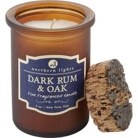 DARK RUM & OAK SCENTED by SPIRIT JAR CANDLE - 5 OZ. BURNS APPROX. 35 HRS. - AS Picture