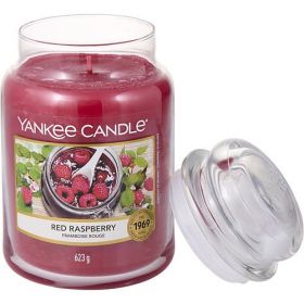 YANKEE CANDLE by Yankee Candle RED RASPBERRY SCENTED LARGE JAR 22 OZ - 289988