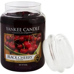 YANKEE CANDLE by Yankee Candle BLACK CHERRY SCENTED LARGE JAR 22 OZ - 286984