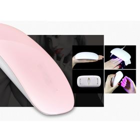 Portable 6W LED Phototherapy Nail Gel Lamp - WHITE