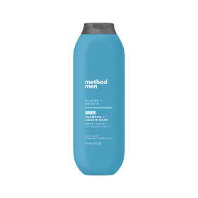 Method Men 2 in 1 Daily Shampoo + Conditioner, Glacier + Granite, 14 fl. oz. - method