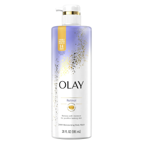 Olay Cleansing & Renewing Nighttime Women's Body Wash with Vitamin B3 and Retinol, 20 fl oz - Olay