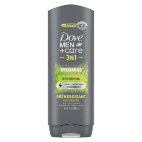 Dove Men+Care Recharge Hydrating 3-in-1 Menthol Body Wash, 18 fl oz - Dove