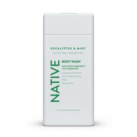 Native Natural Body Wash, Eucalyptus and Mint, Sulfate Free, 11.5 oz - Native
