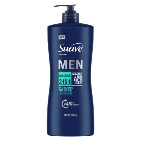Suave Men Moisture 2-in-1 Shampoo & Conditioner, All Hair Types 28 oz - Suave