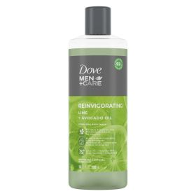 Dove Men+Care Invigorating Hydrating Body Wash, Lime and Avocado Oil, 18 fl oz - Dove