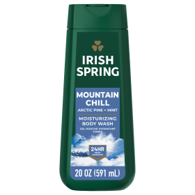Irish Spring Mens Body Wash, Mountain Chill Scented Body Wash for Men, 20 Oz Bottle - Irish Spring
