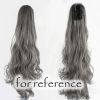 Ponytail Extension Claw Curly Wavy Clip-on Hairpiece One Piece Long Ponytail Hair Extensions,Grey - Default