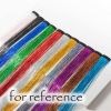 5 Pcs Highlight Glitter Tinsel Hair Extensions Clip-In Party Shiny Hair Extensions Bling Bling Hairpieces,Gold - Default