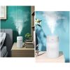 260ML Air Humidifier Ultrasonic Mini Aromatherapy Diffuser Portable Sprayer USB Essential Oil Atomizer LED Lamp for Home Car - White