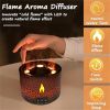 Volcano Humidifier 360ml Aromatherapy Diffuser with Flame and Volcano Mist Mode - A