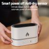 USB Simulation Flame Night Light with 250ML Water Tank Humidifier Aroma Diffuser Home Office Bedroom Car Atmosphere Desk Lamp - China - black