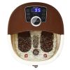 Shiatsu Portable Heated Electric Foot Spa Bath Roller Motorized Massager - Brown