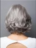 Bobble head wig women's short hair in the silver gray chemical fiber head cover - MF04FFC