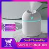 250ML Mini Ultrasonic Air Humidifier Romantic Light USB Essential Oil Diffuser Car Purifier Aroma Anion Mist Maker With LED Lamp - White