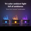 200ml Flame Humidifier Three Color LED Light Air Humidifier Smart Timing Electric Aromatherapy Diffuser Simulation Fire Effect - green - China
