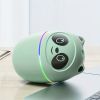 220ML USB Panda Mini Humidifier; 7 Colors LED Aromatherapy Essential Oil Diffuser Spray - White