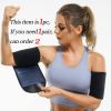 1pc Thin Arm Trimmers (Fit Up To 75kg) For Women; Sauna Sweat Arm Shaper Bands - Silvery