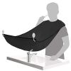 Shaving ApronMen's Styling Beard Shaving ApronClear Suction Cup Shaving ApronManicuring Beard Styling Apron - Black