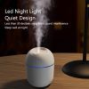 250ML Mini Ultrasonic Air Humidifier Romantic Light USB Essential Oil Diffuser Car Purifier Aroma Anion Mist Maker With LED Lamp - White